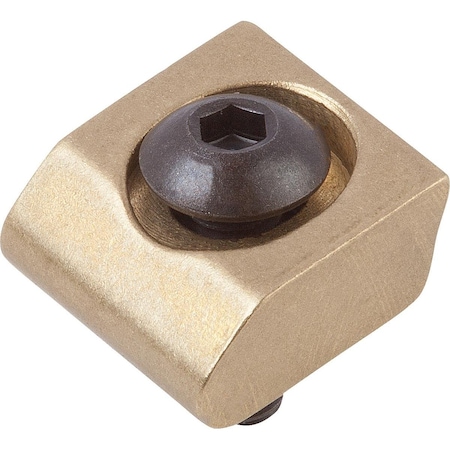 Kipp Chock Clamp D=M06X16, Form:B Brass K0030.319